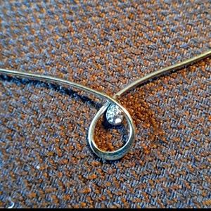 VINTAGE Diamond GENUINE 14k Gold Necklace Avon THE COLLECTION